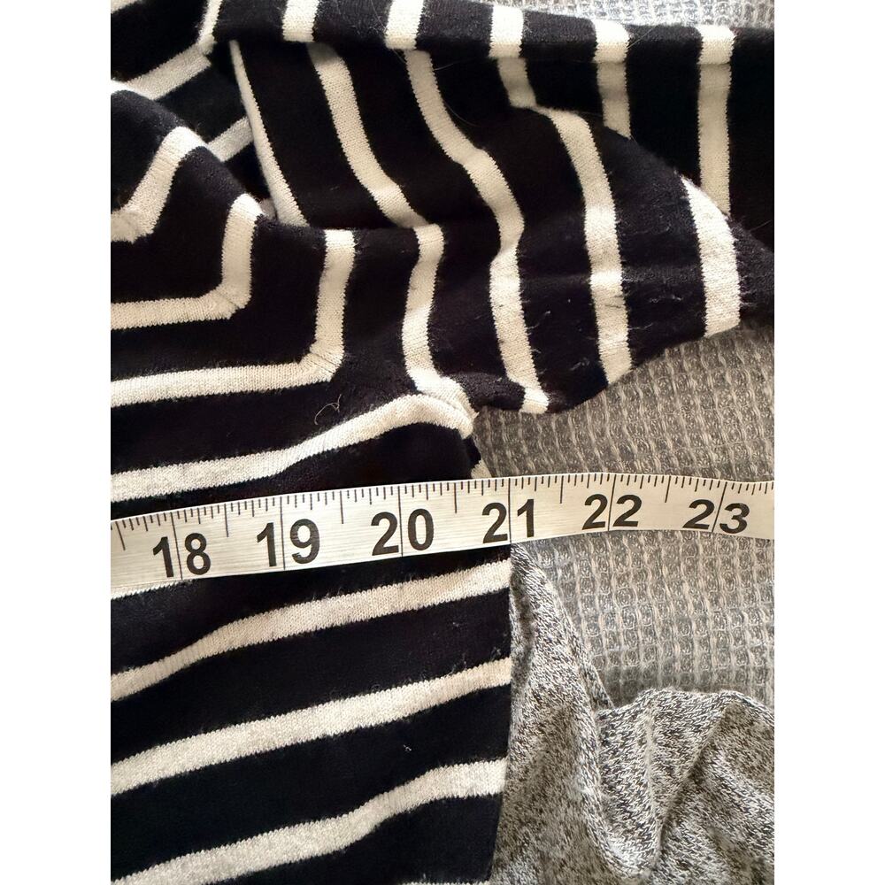 Loft Plus Striped Flare Sweater Dress - Size 14 - Picture 7 of 9